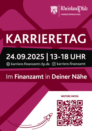 Plakat zur Veranstaltungsankündigung des Karrieretags 2025